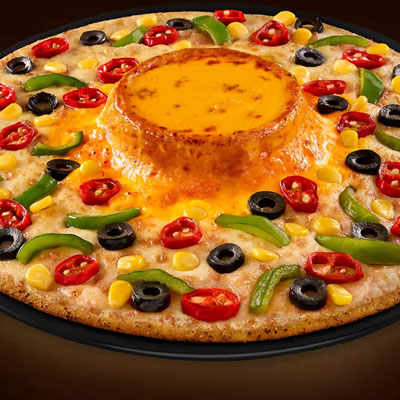 "Cheese Volcano Veg Paradise (Regular Plus Veg) - code 13 - Click here to View more details about this Product